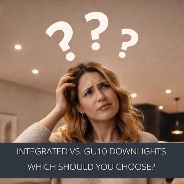 Integrated vs. GU10 Downlights – Which Should You Choose?