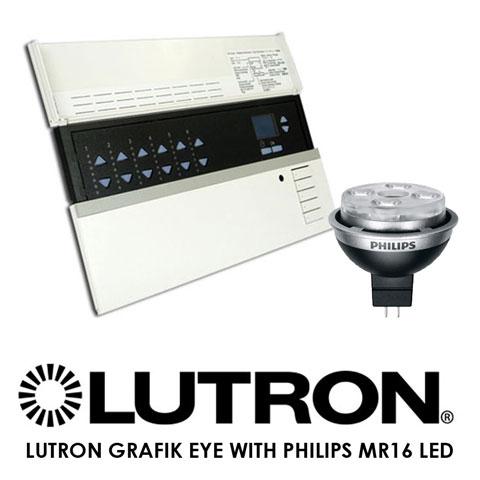 Lutron Grafik Eye With Philips MR16 LEDs