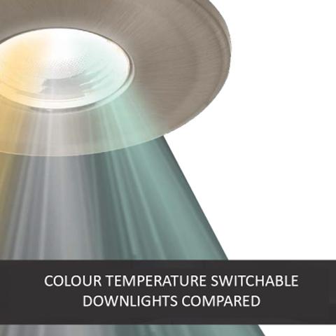 Colour Temperature Switchable Downlights Compared