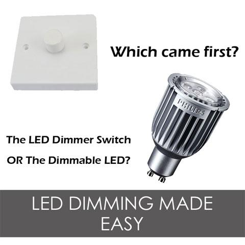 What came first the LED Dimmer Switch or Dimmable LED's?