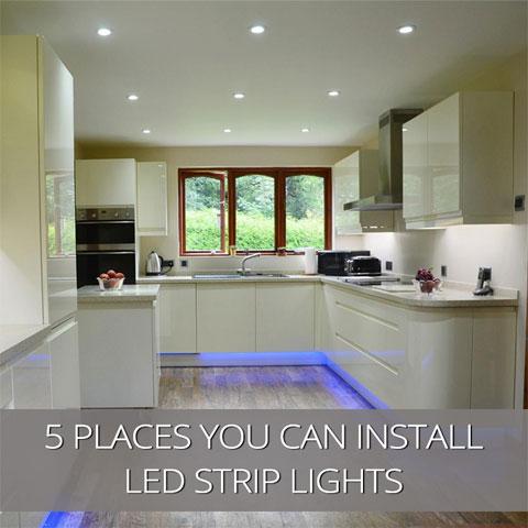 5 Places You Can Install LED Strip Lights