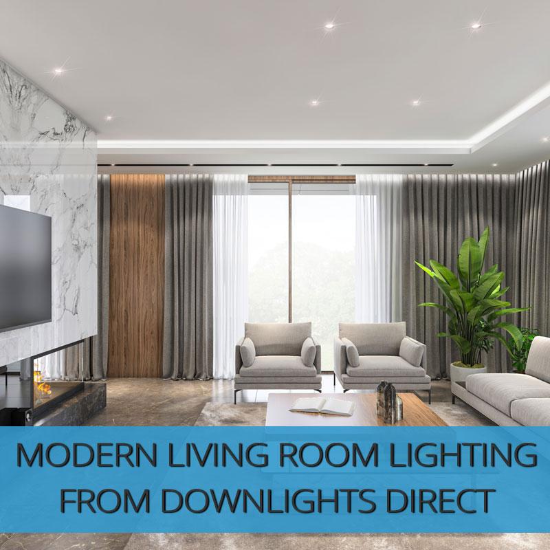 Modern Living Room Lighting From Downlights Direct