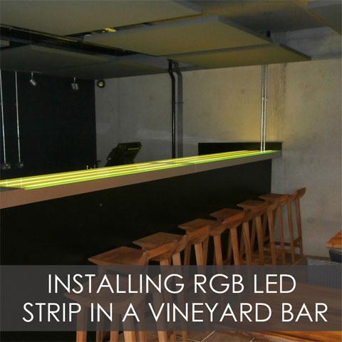Installing RGB LED Strip In A Vineyard Bar