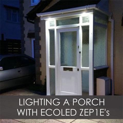 Outdoor Porch Lighting With EcoLED ZEP1E's