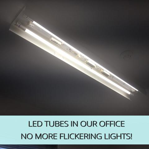 LED Tubes In Our Office - No More Flickering Lights!