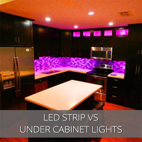LED Strip vs Under Cabinet Lights