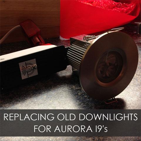 Replacing Old Downlights For Aurora I9's In A Kitchen